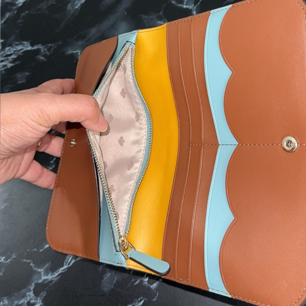 KATE SPADE Nadine Patchwork MED Clutch Wallet AUTHENTIC - Picture 12 of 13
